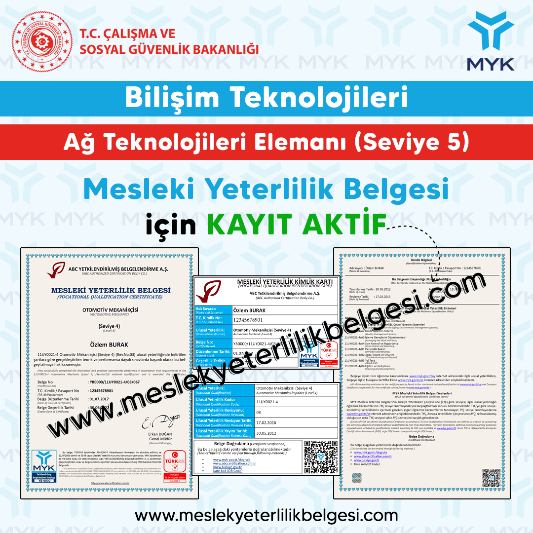 Ağ Teknolojileri Elemanı (Seviye 5)