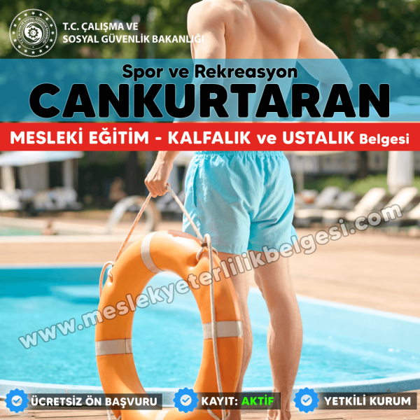 Cankurtaran mesleği için Mesleki Eğitim Kursu, Kalfalık ve Ustalık Belgesi