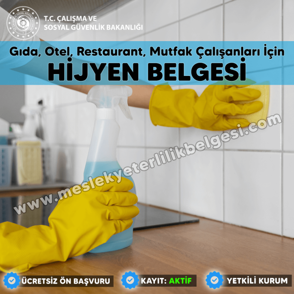 Hijyen Belgesi - Online Sertifika