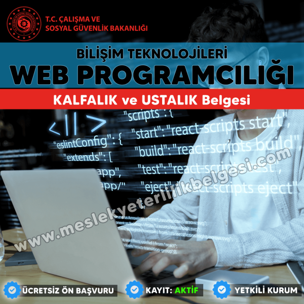 Web Programcılığı Kalfalık ve Ustalık Belgesi